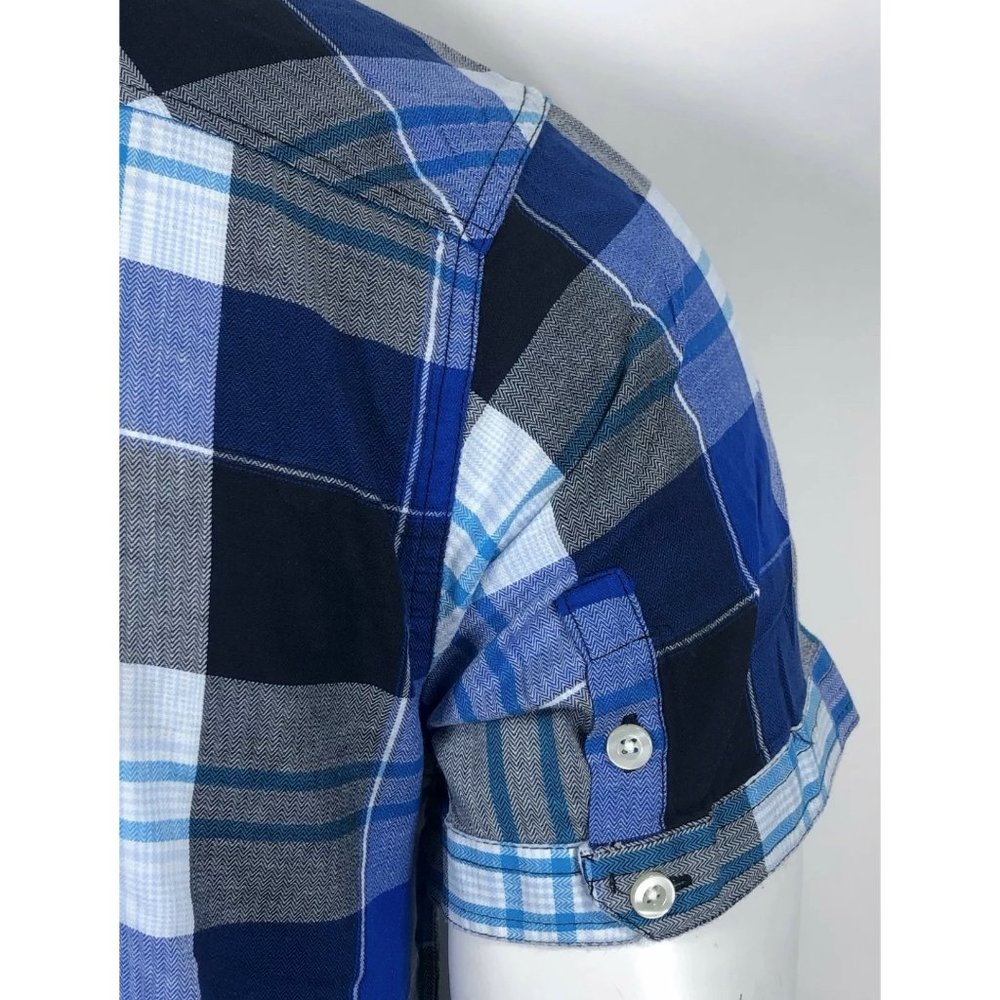 RAW STATE AFFLICTION Men's Button Down Shirt Short - Picture 9 of 10